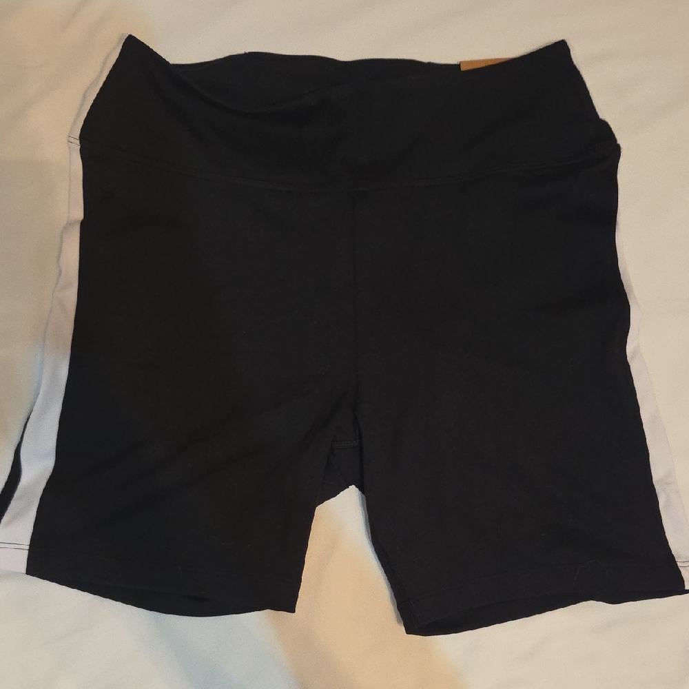 PINK Victoria's Secret Black and White Bike Shorts